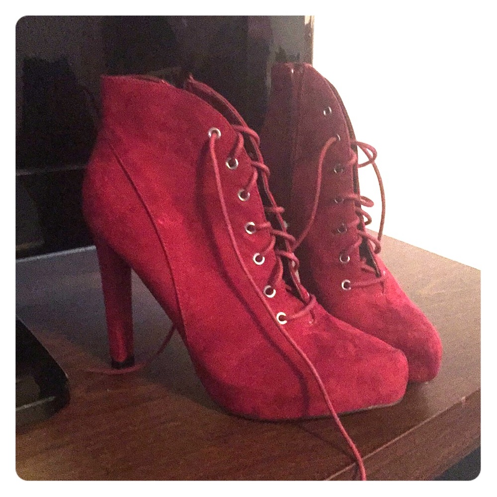 Burgundy Booties